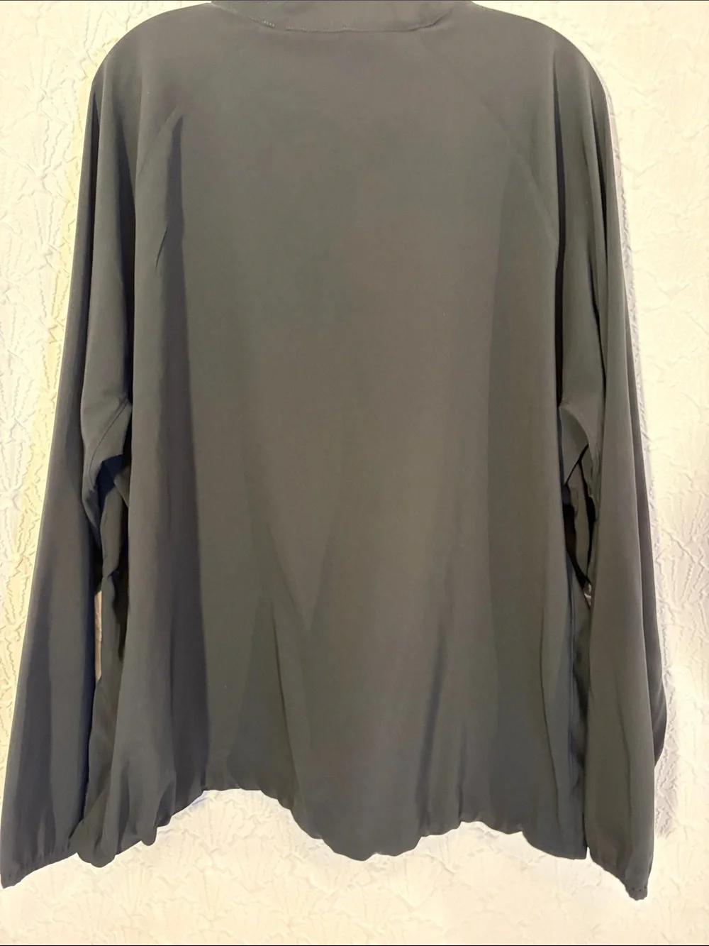 Nike Black Long-Sleeve Crew with White Swoosh